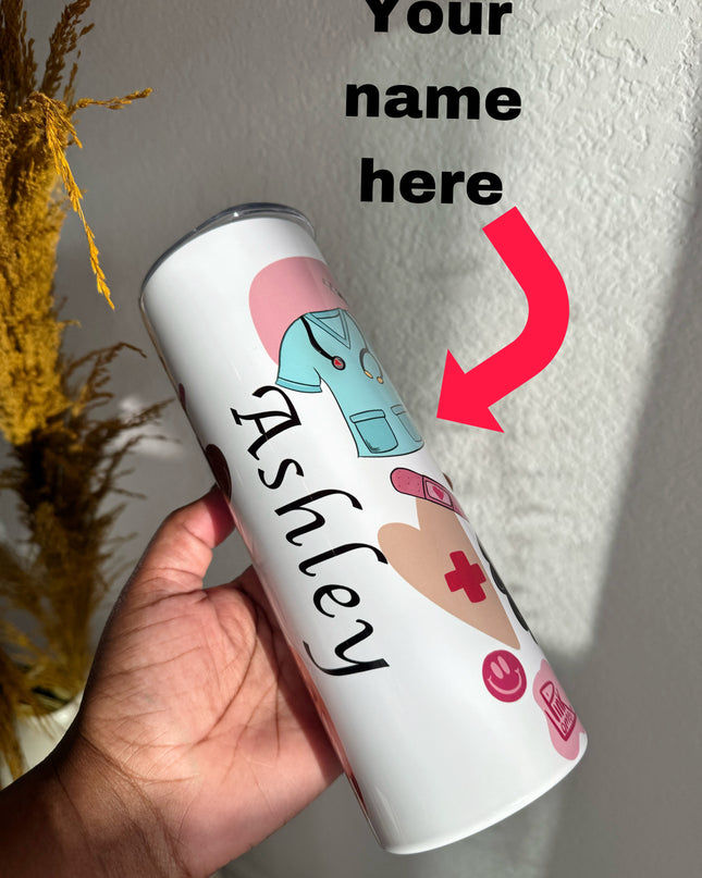 Personalized Nurse 20 oz Tumbler *PRE-ORDER*