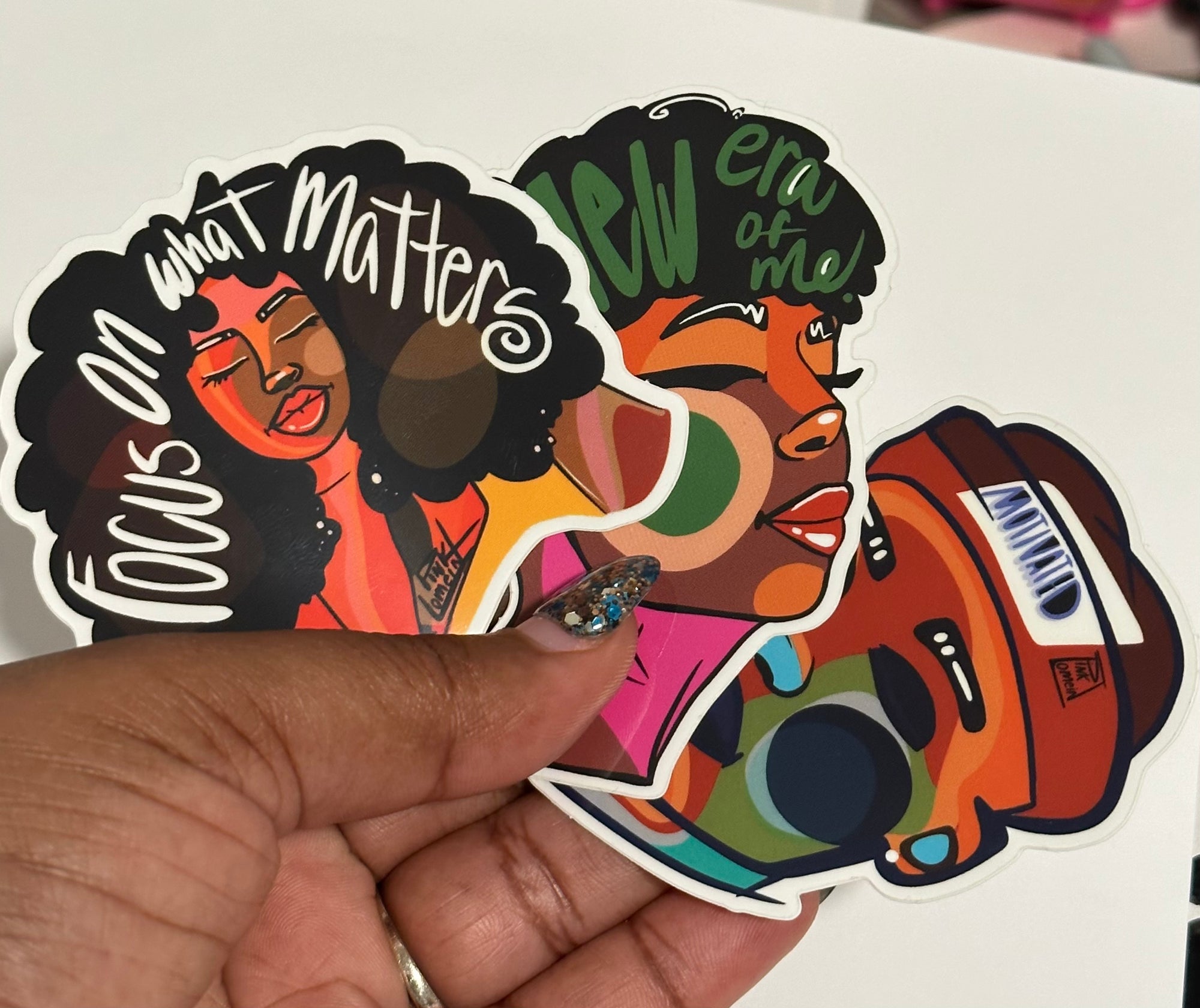 A New Era, Focus, and Motivated Vinyl Sticker Pack