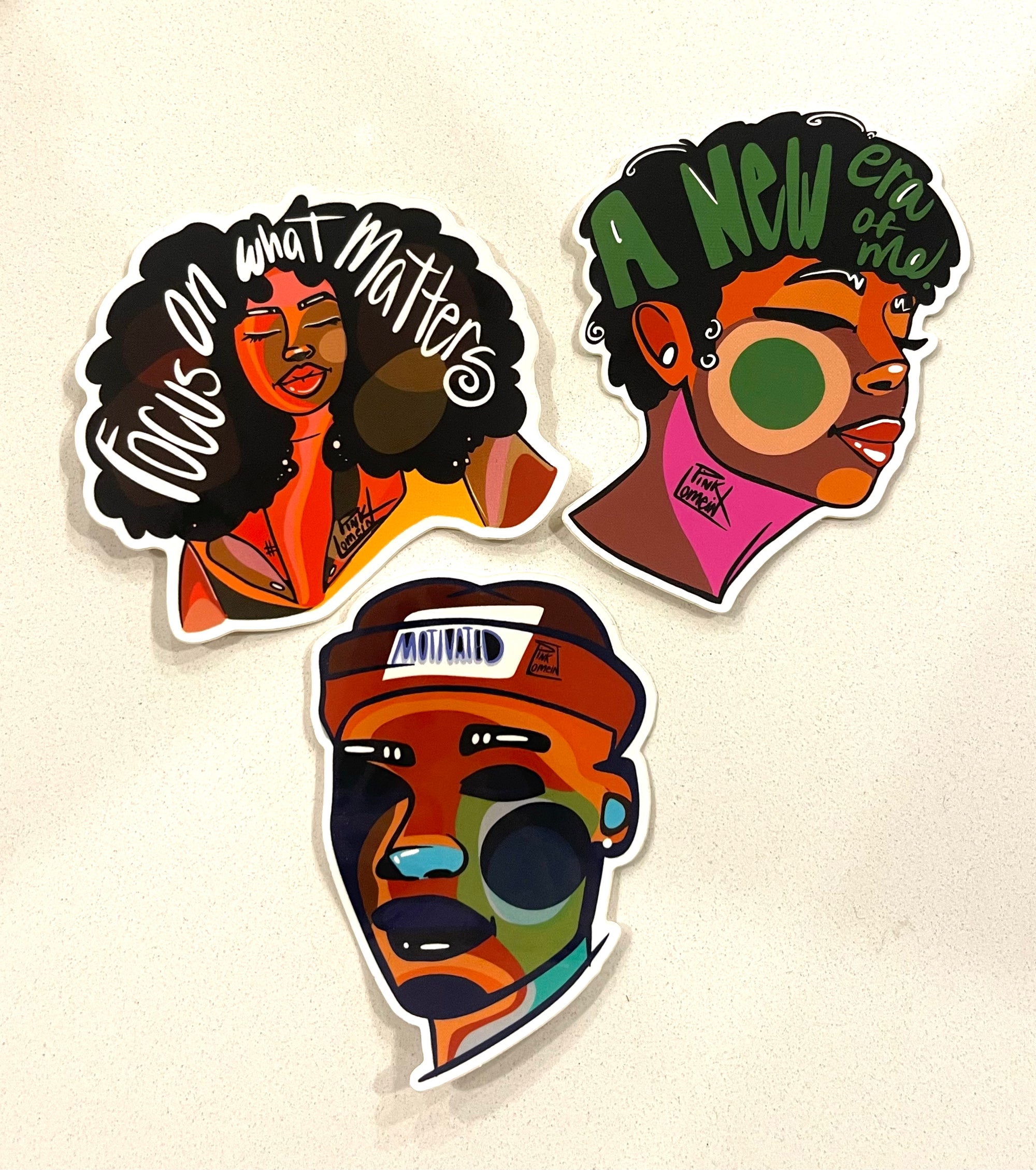 A New Era, Focus, and Motivated Vinyl Sticker Pack