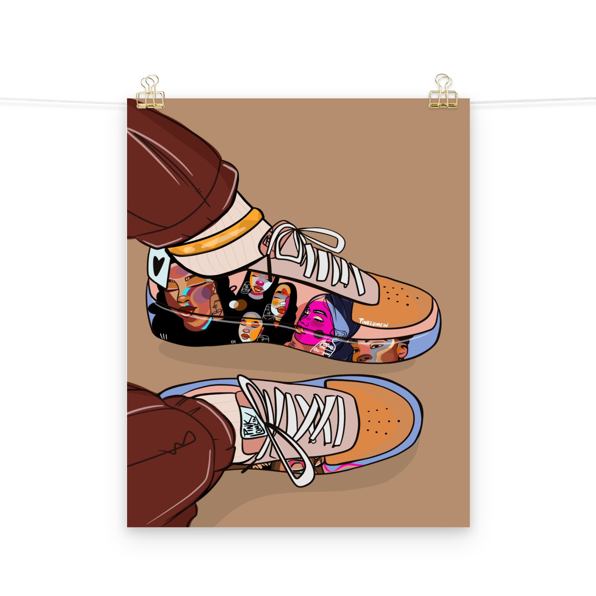 Pinklomein Shoes Poster