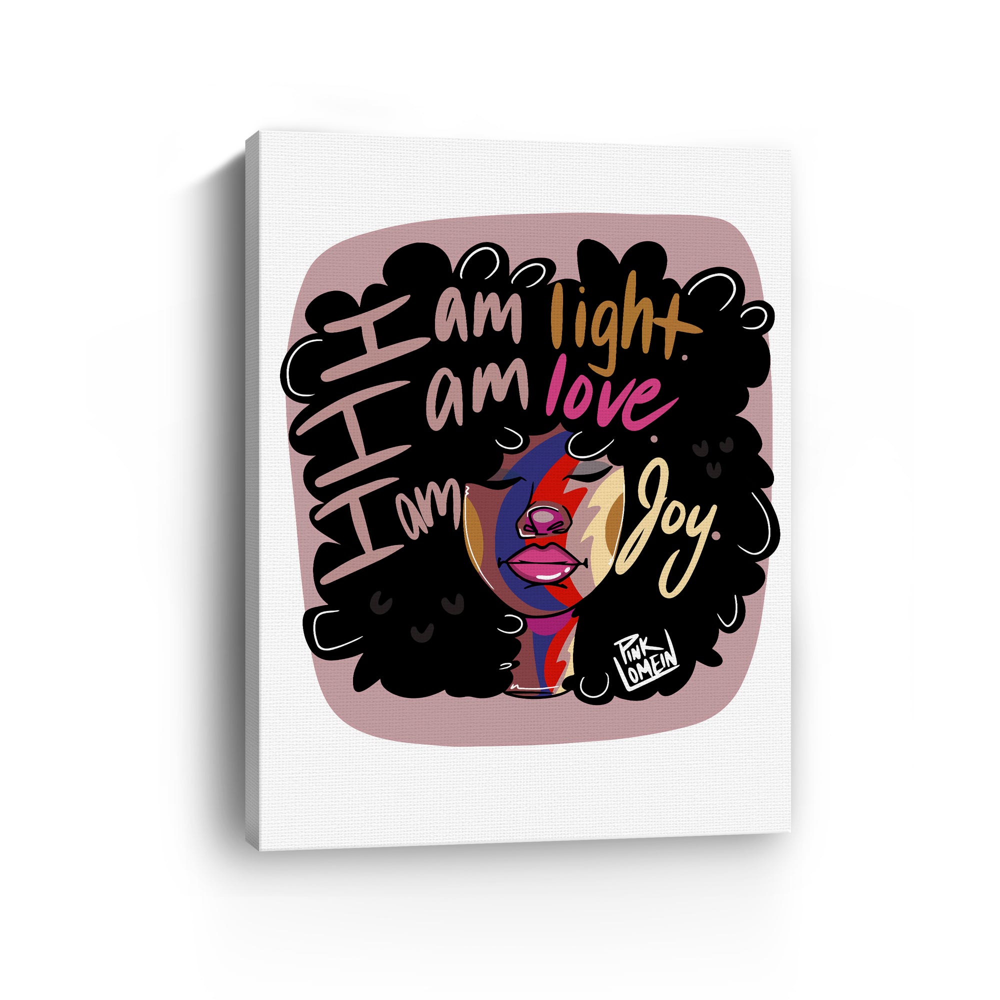 I am Light, Love and Joy Canvas Print