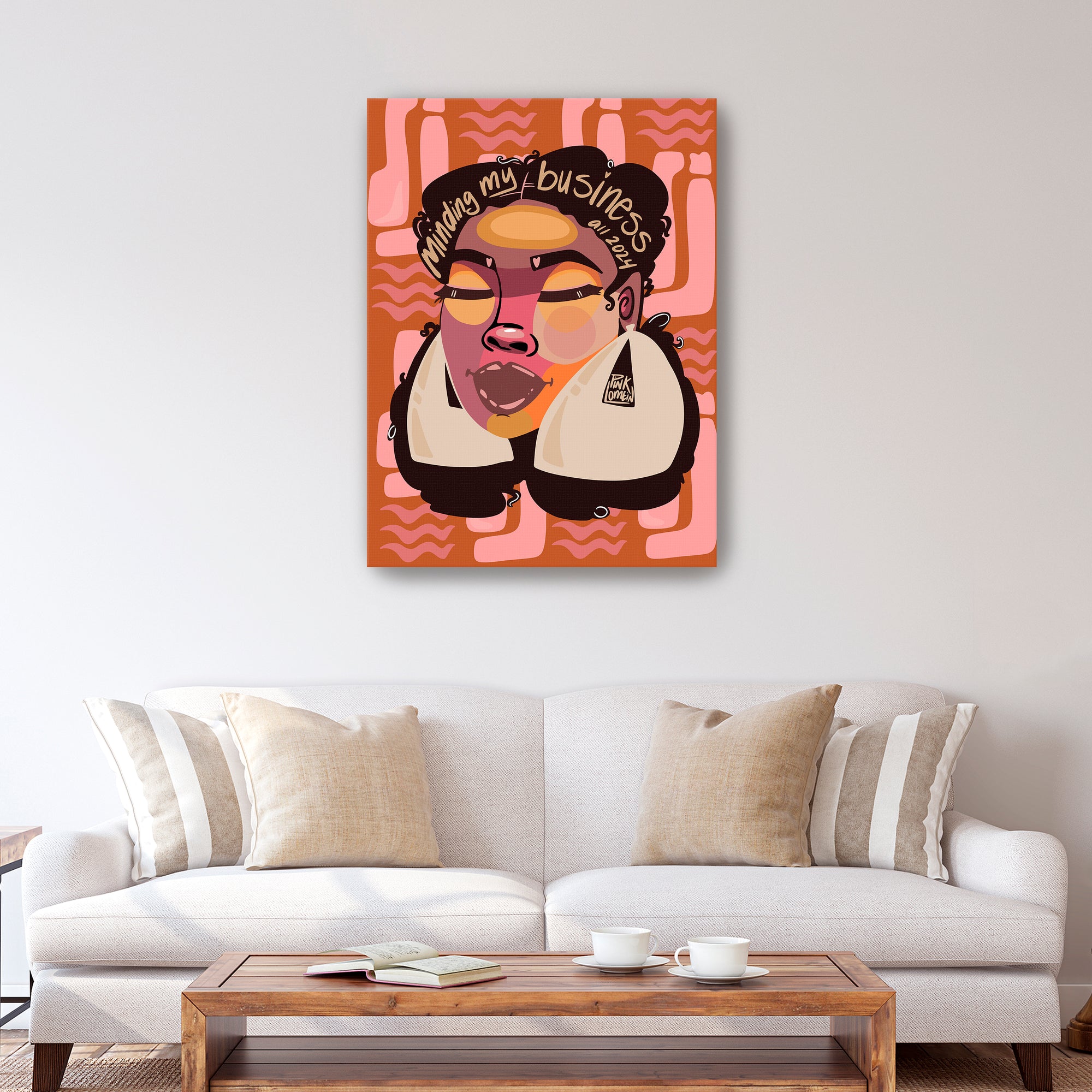 Minding My Business Canvas Print