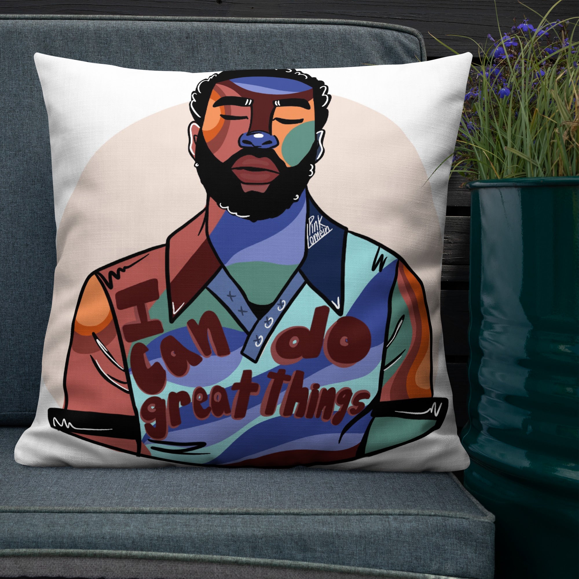 I Can Do Great Things Throw Pillow